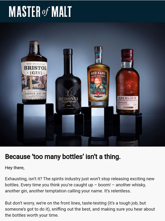 Breaking news – great booze keeps being released