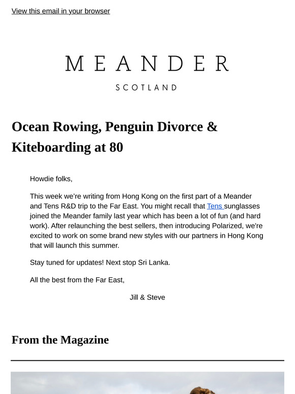 Issue 105: Ocean Rowing, Penguin Divorce & Kiteboarding at 80