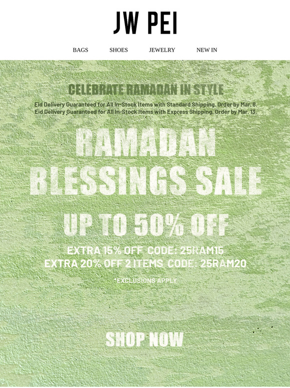 Celebrate Ramadan in Style🎉Up To 50% Off