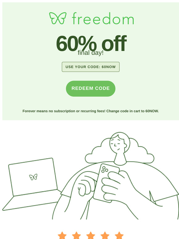 🚀 Own Your Focus for Life – 60% Off Freedom Forever Ends Today!