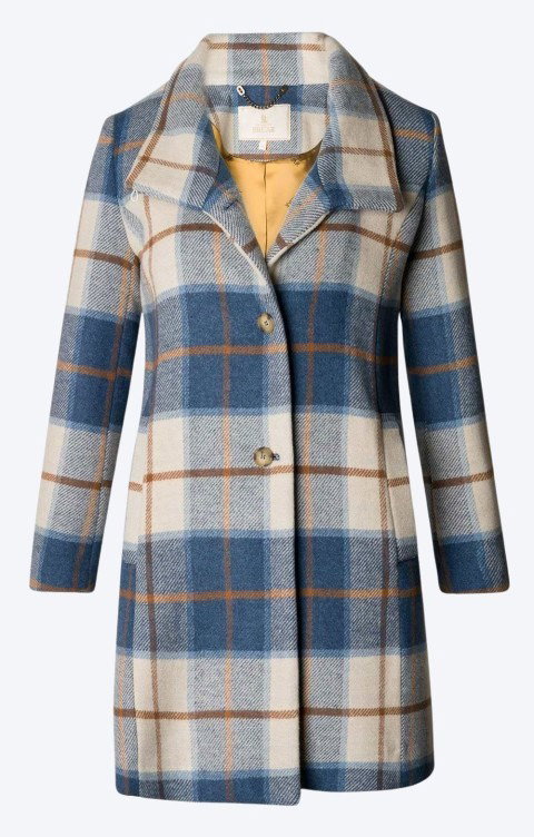 Wool Mix Funnel Coat