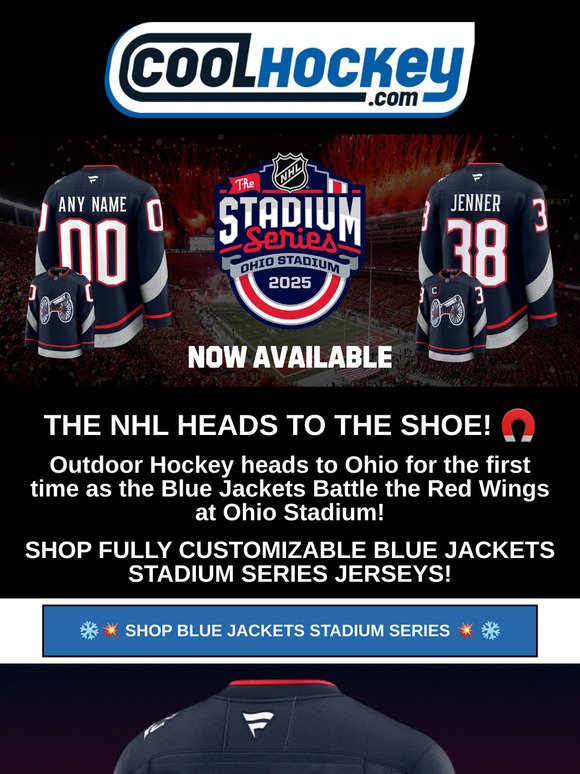 Blue Jackets Stadium Series Jerseys Now Available! 🚨 ❄️ 🏒