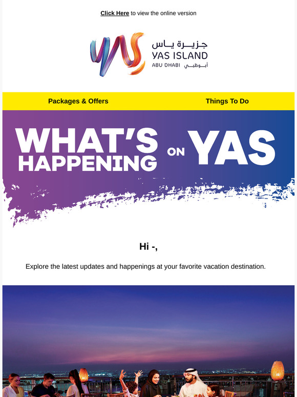 What's Happening on Yas Island 🙌