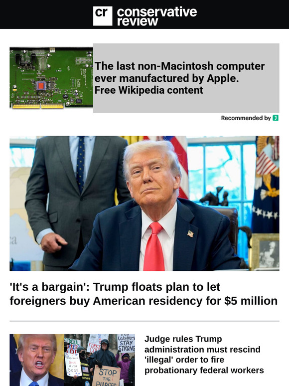 'It's a bargain': Trump floats plan to let foreigners buy American residency for $5 million