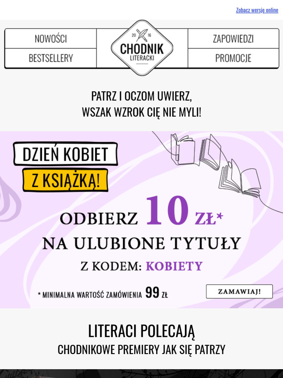 Odbierz 10 zł na ulubione tytuły 📚🌹
