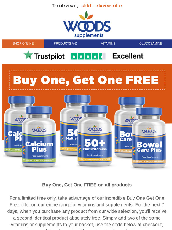 ⏰ BUY ONE GET ONE FREE - Ends Today
