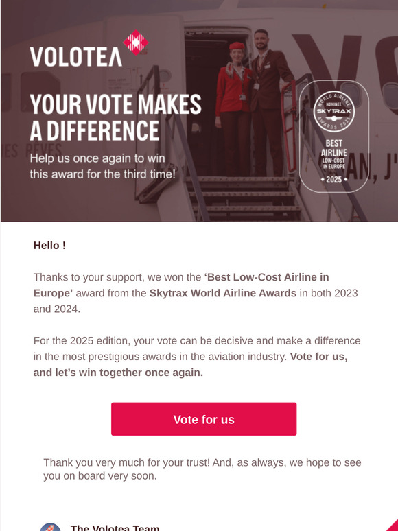 Let's win the award for Best Low-Cost Airline 🥇✈️