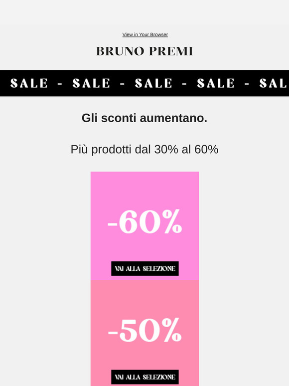 ⏳ULTIMI GIORNI di Saldi fino al -60%
