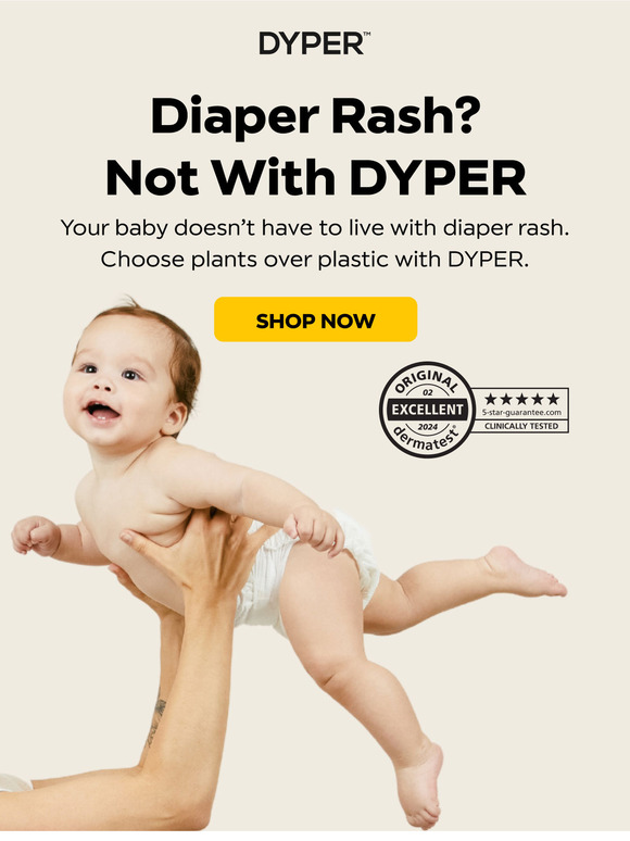 Diaper Rash? Not with DYPER ✌️