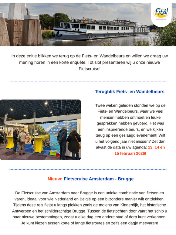 Aankondiging: Nieuwe Fietscruise!