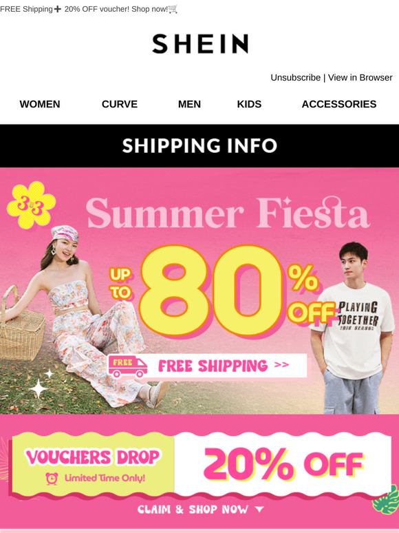 3.3 Summer Fiesta🎉Enjoy up to 80% OFF now🎉