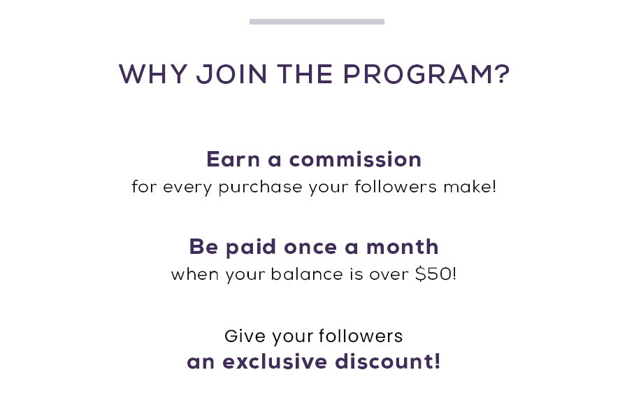 Join our affiliate program today!