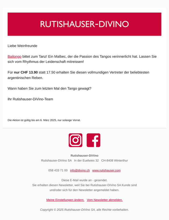 Bailongo bittet zum Tanz!