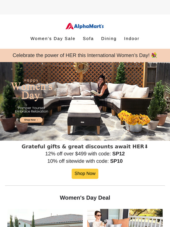 💪Empower Her: Women’s Day Savings!💐