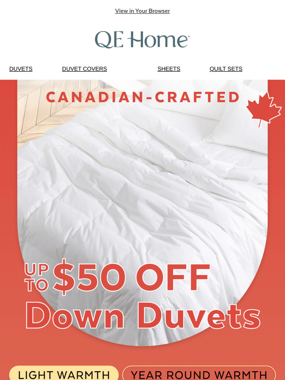 Canadian Down Upgrade: $50 Off ⭐️