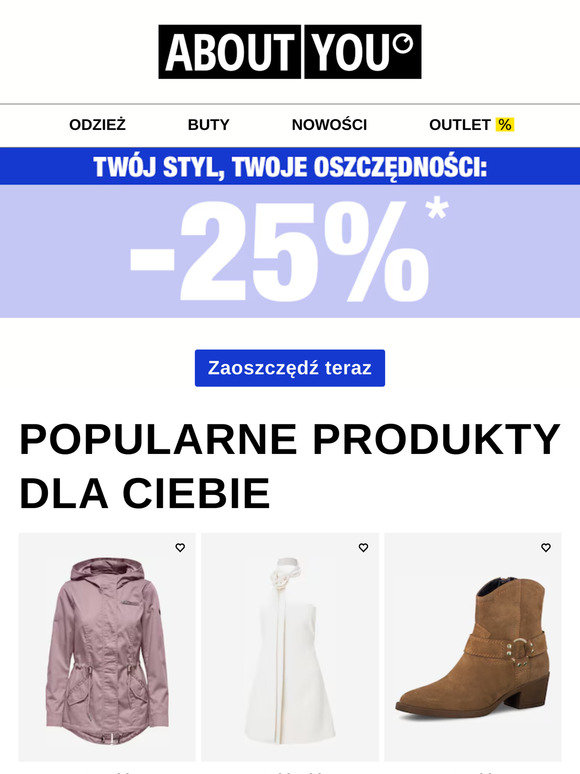 Twój styl, Twoje oszczędności: -25% zniżki*