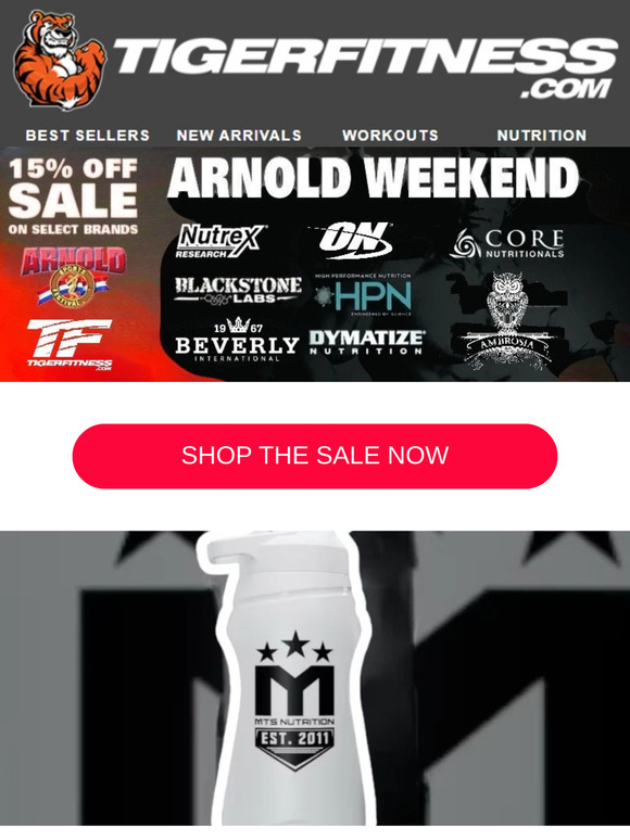 Arnold Classic '25 Weekend Sale Starts Now 15% OFF, Free Vessel Bottle, and Crossbody Bag!