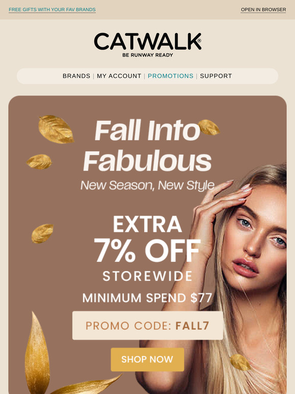 —— Your Extra 7% OFF Storewide is waiting! 🛍️