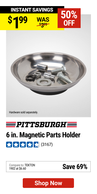 PITTSBURGH 6 in. Magnetic Parts Holder