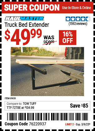 HAUL-MASTER Truck Bed Extender