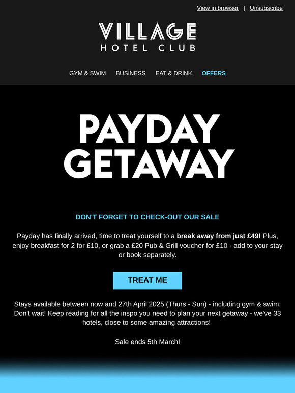 ! Open for your payday treat!