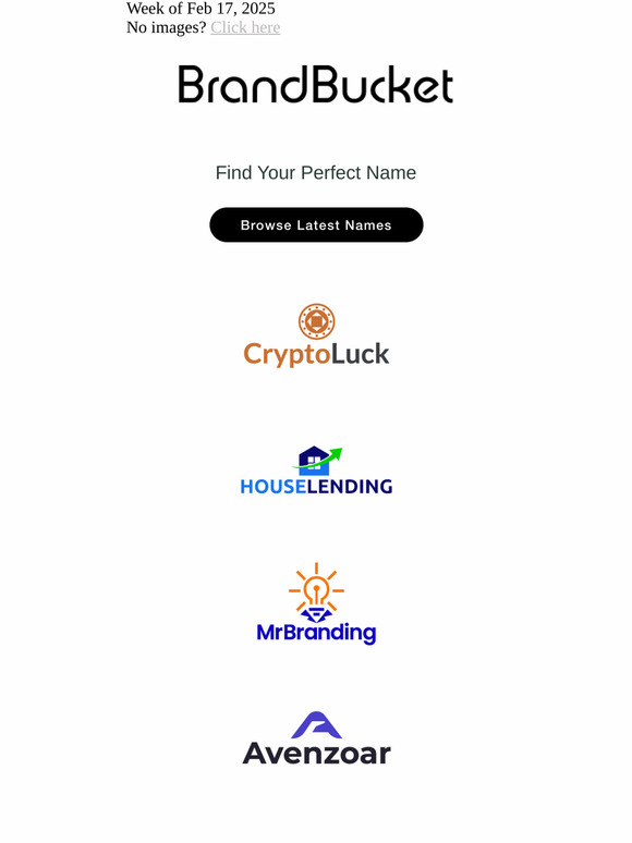 Your Weekly Digest of New Names