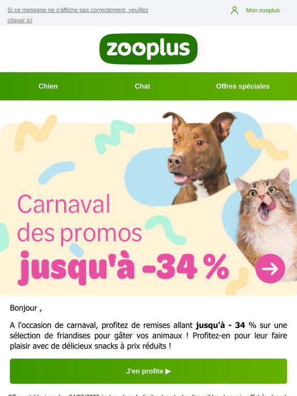 🎉 Carnaval des promos : snacks et friandises jusqu'à -34 % !