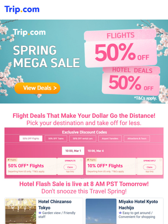 Spring to Save on Travel!