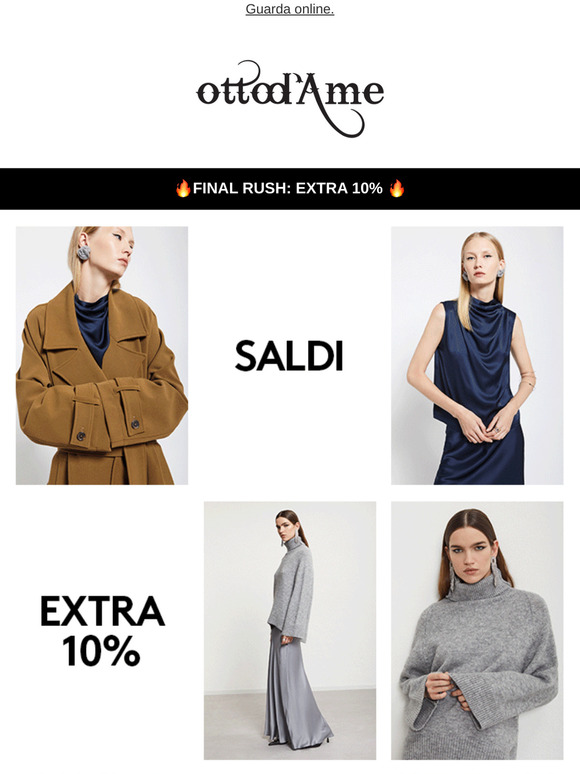 🥁 EXTRA 10% sui saldi invernali, scopri ora!