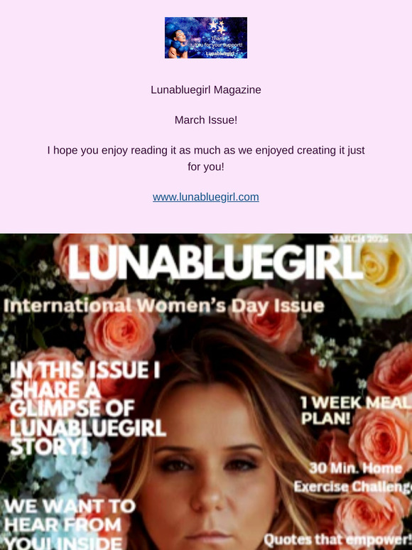 Lunabluegirl Magazine March 2025 Issue
