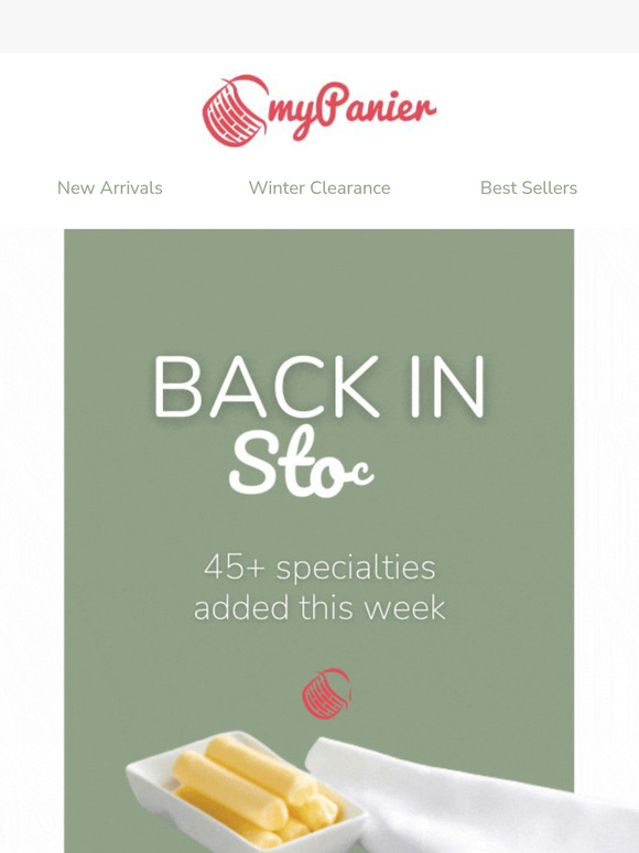 45 specialties added ✨ Conviette butter & more