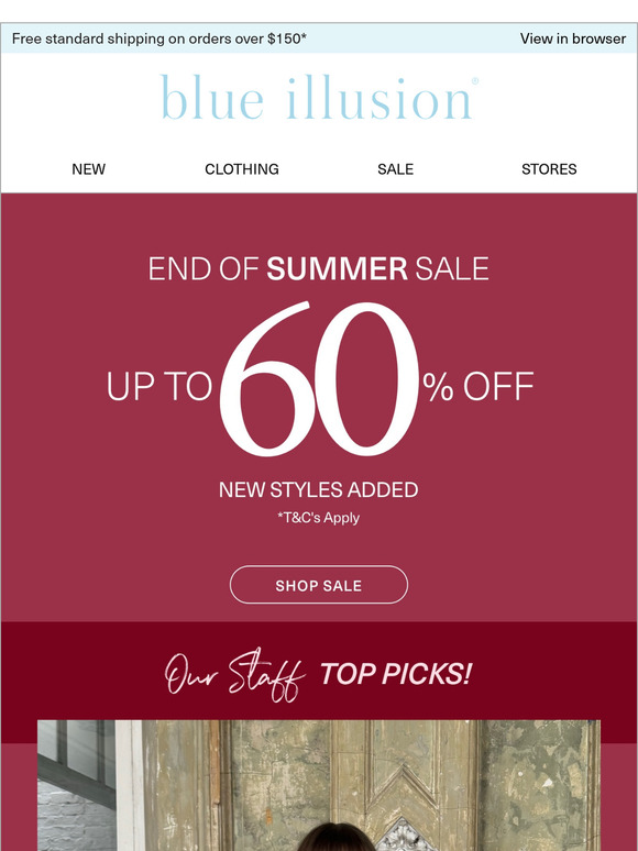 Staff Sale Picks | Up to 60% Off
