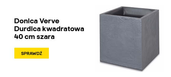 Donica Verve Durdica kwadratowa 40 cm szara