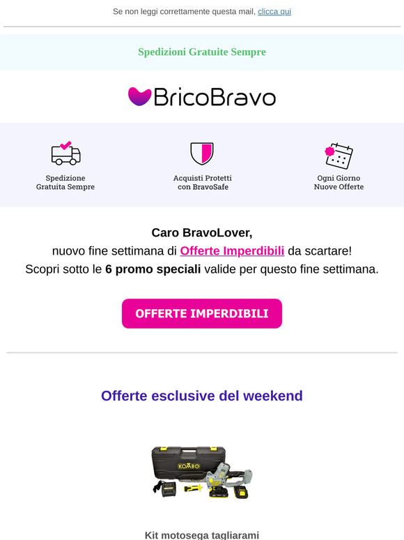 Sei nuove super offerte
