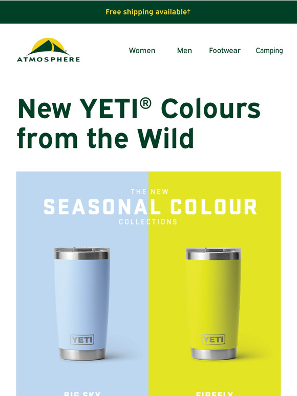 Your favourite YETI gear just got a colour upgrade 🏞️ 🟡