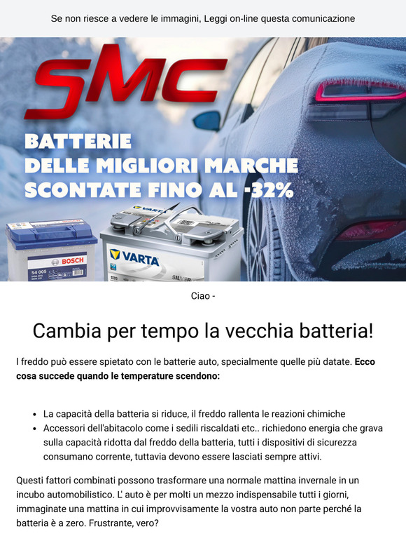 ❄️ Batteria in panne per il freddo? Scopri le migliori marche a sconto fino al -32%!