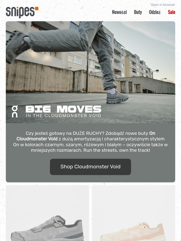 Duże ruchy z On Cloudmonster Void👟