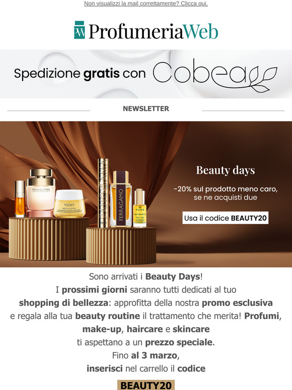 ✨ Ultimi giorni! -20% sul meno caro, se ne acquisti due