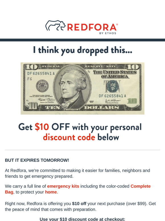 💵  You dropped your $10!