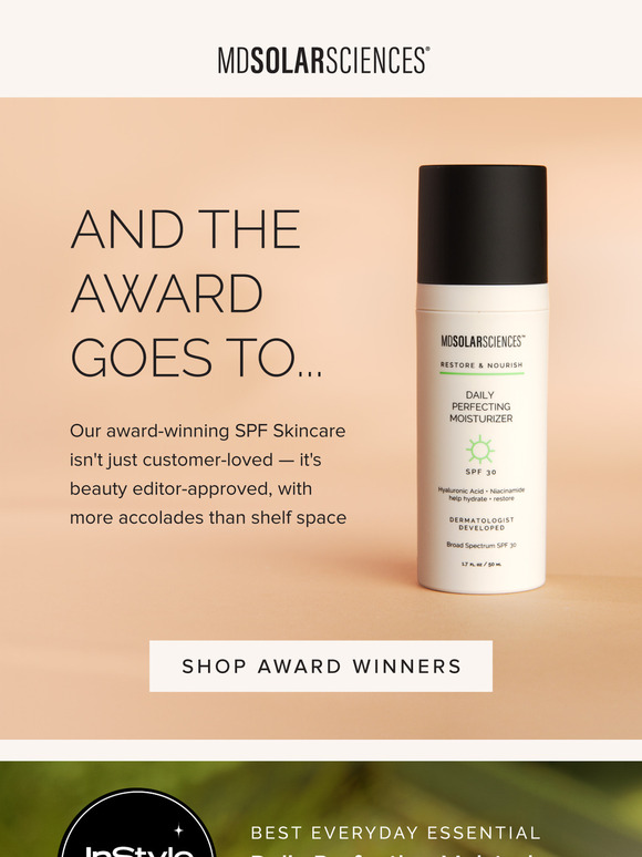 Lights, Camera, SPF: Our Award-Winning Collection ✨