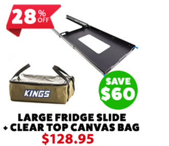 Fridge Slide - Large + Clear Top Canvas Bag
