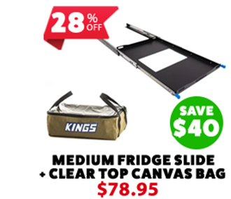 Fridge Slide - Medium + Clear Top Canvas Bag 