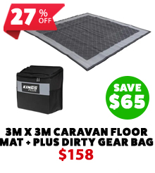 Caravan Floor Mat 3x3m + Plus Dirty Gear Bag