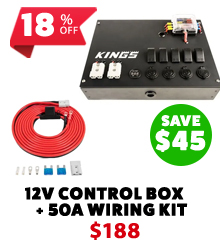 12V Control Box + 50A Wiring Kit
