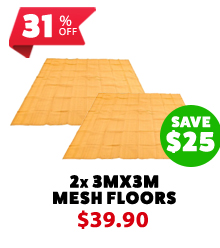 2x - Mesh Flooring 3m x 3m