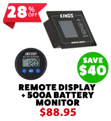 Premium Inverter Remote Display + 500A Battery Monitor With Shunt