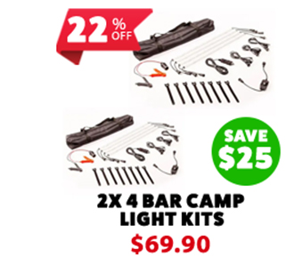 2x Illuminator 4 Bar Camp Light Kit