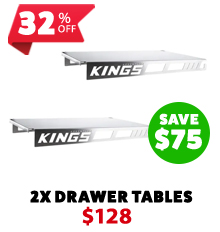 2x Drawer Table suitable for 900mm & 1300mm Drawers