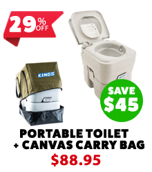 Portable Camping Toilet + Camping Toilet Bag