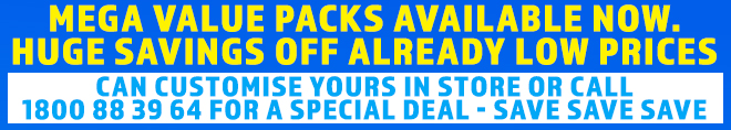 Mega Value Packs Available Now